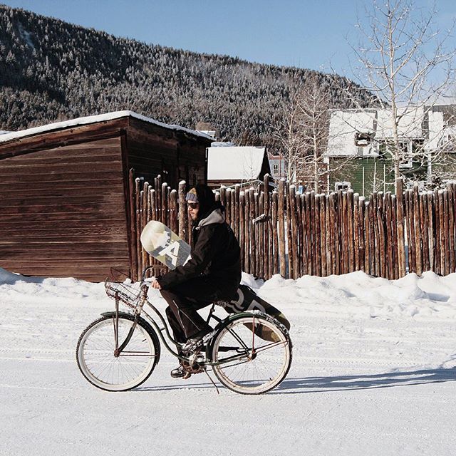 Getting to @skicrestedbutte the local way. 