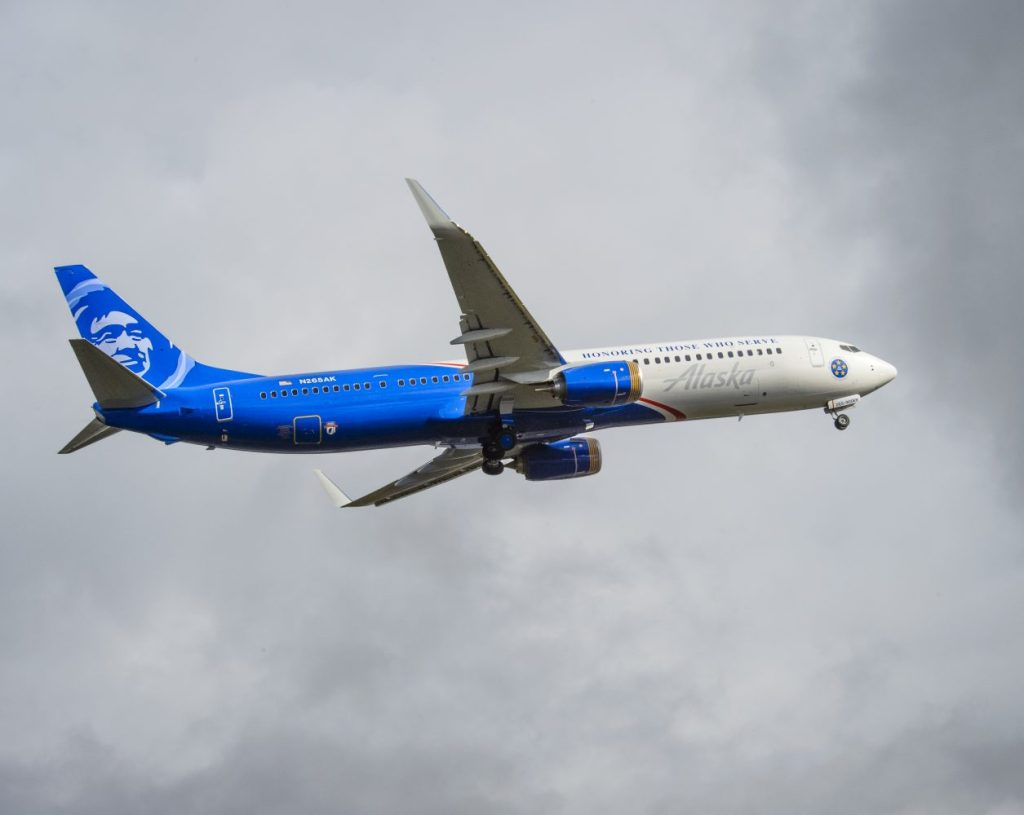 Alaska Airlines Tribute to Veterans Livery Flyaway