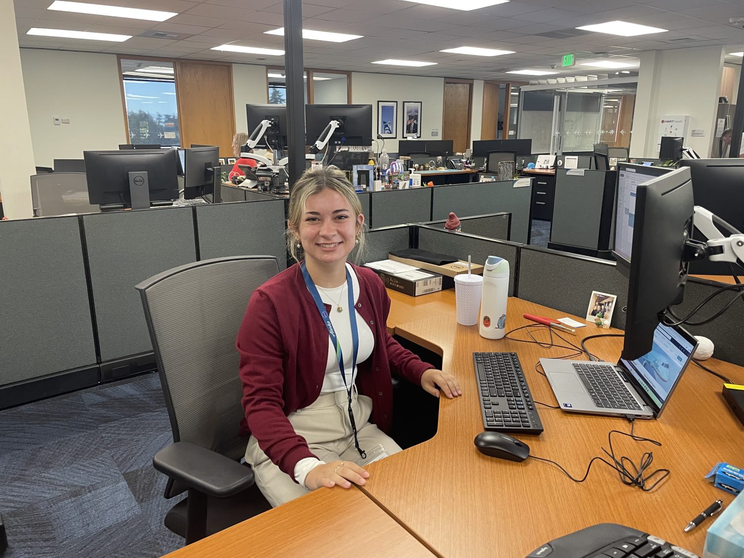 Photo of an Alaska Airlines intern