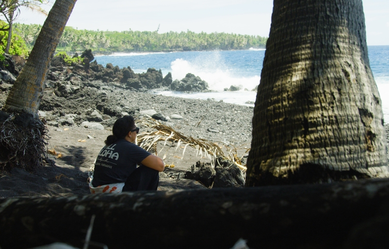 Makasobe, who grew mostly in the ocean, reflecting on a shoreline on the Island of Hawai‘i. 3_Jamie