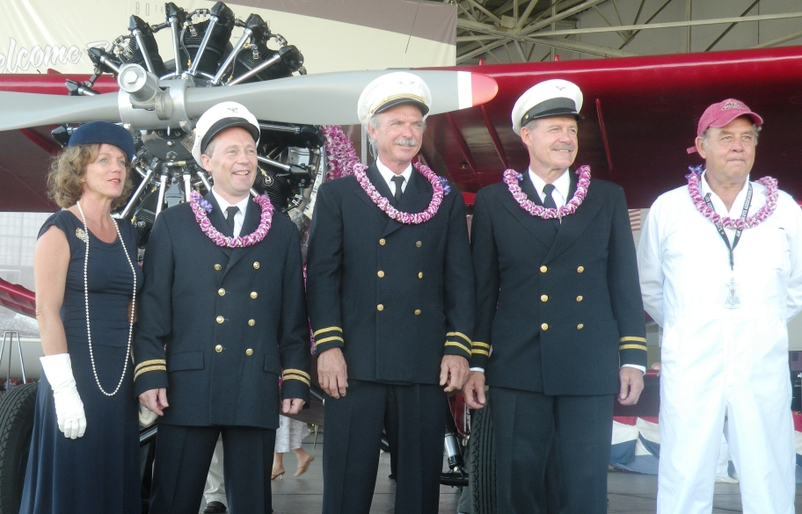 Rogers, pictured far right, during the unveiling of our Bellanca CH-300 Pacemaker after the completion of its first restoration in 2009. DSCN4314