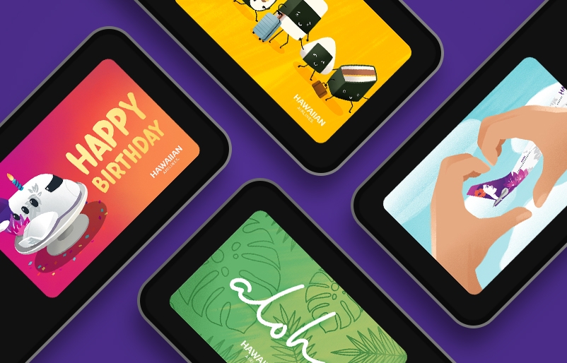 A selection of our new digital gift card designs Gift Cards