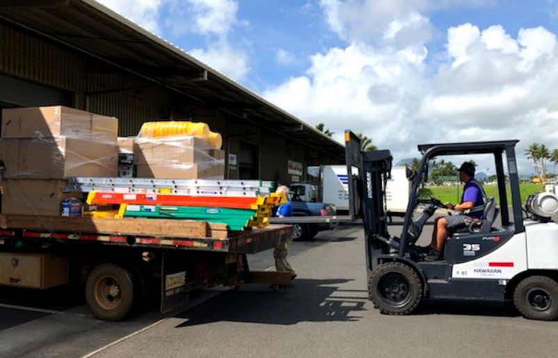 Habitat for Humanity received their donations this week, including ladders, hammers and other construction tools to assist in repairing North Shore homes HBH1