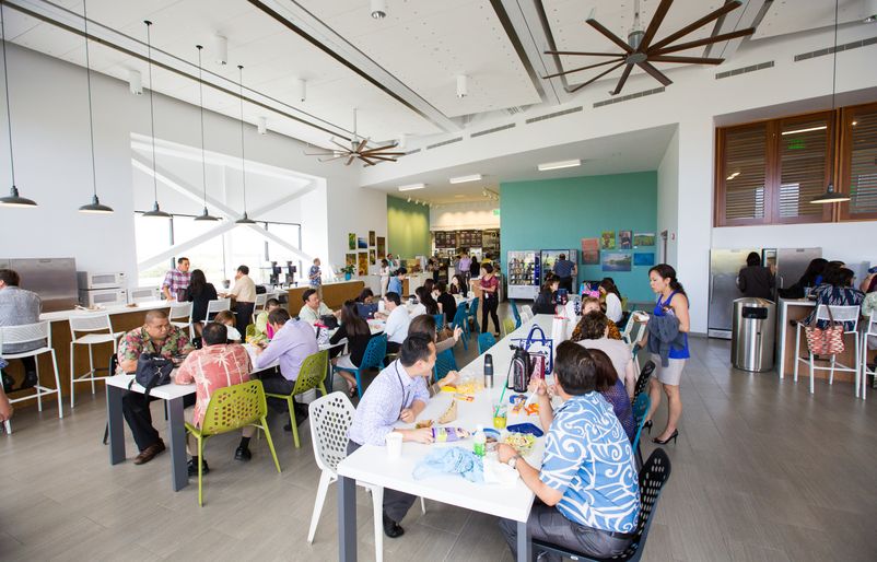A view of LunchBox facing the cafe restaurant Open Office12