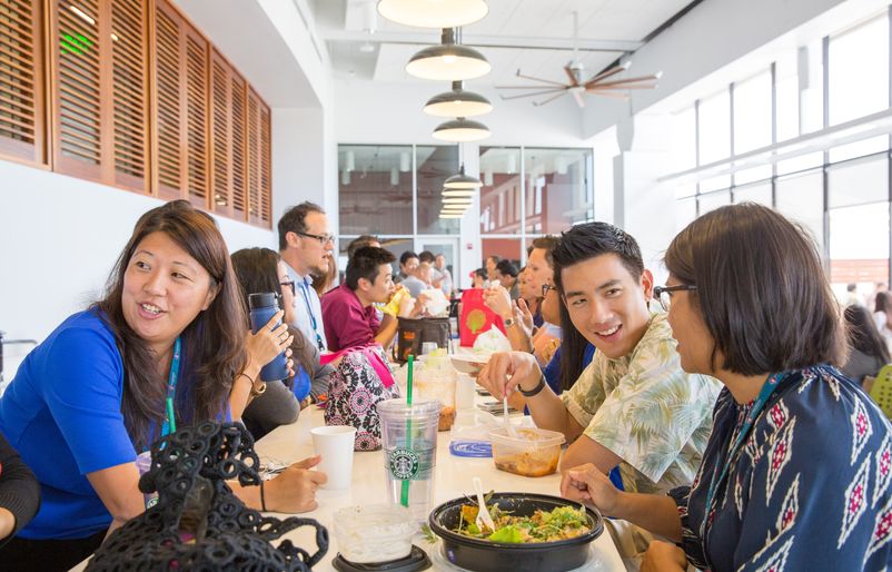 LunchBox is the gathering area of our headquarters and was designed with our Hawaiian Airlines community in mind.