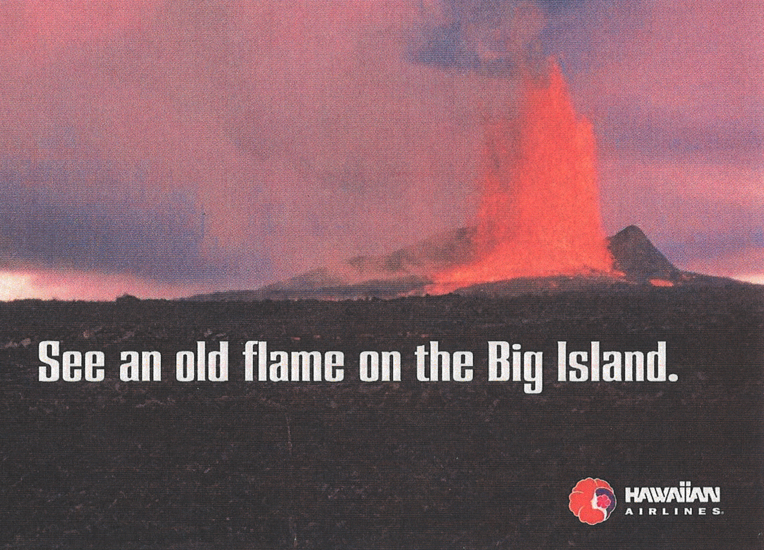 An archived Hawaiian Airlines print advertisement SeeAnOldFlame