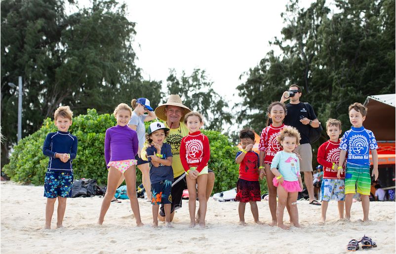 Keiki participants at one of Nā Kama Kai's free water safety clinics in East O‘ahu. cover