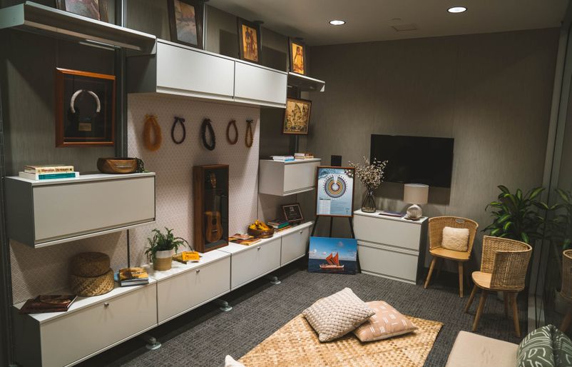 The new Cultural Resource Center at Hawaiian Airlines' Honolulu-based headquarters Hawaiian Airlines Cultural Resource Center
